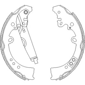 Комлект тормозных накладок WOKING Z4218.01