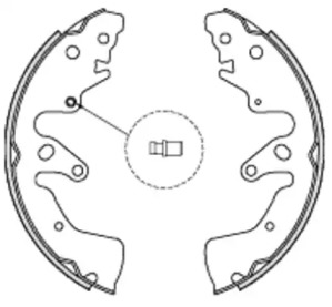 Комлект тормозных накладок WOKING Z4228.00