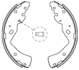 Комлект тормозных накладок WOKING Z4232.00