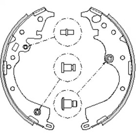 Комлект тормозных накладок WOKING Z4239.00