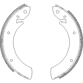 Комлект тормозных накладок WOKING Z4245.00