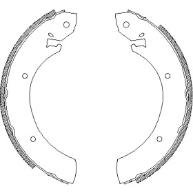 Комлект тормозных накладок WOKING Z4250.01