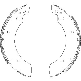 Комлект тормозных накладок WOKING Z4254.00