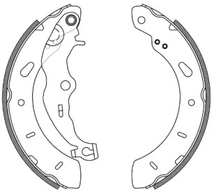 Комлект тормозных накладок WOKING Z4256.00