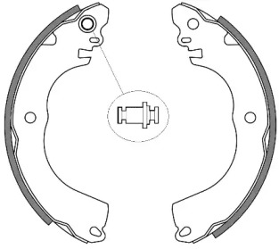 Комлект тормозных накладок WOKING Z4257.00