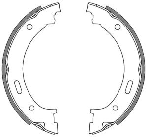 Комлект тормозных накладок WOKING Z4262.00