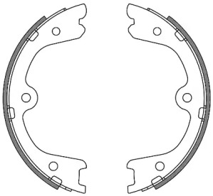 Комлект тормозных накладок WOKING Z4264.00