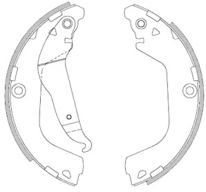 Комлект тормозных накладок WOKING Z4280.00