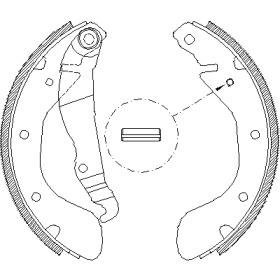 Комлект тормозных накладок WOKING Z4307.00