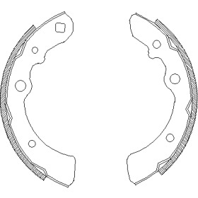 Комлект тормозных накладок WOKING Z4319.00