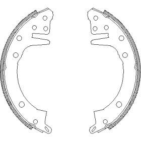 Комлект тормозных накладок WOKING Z4326.00