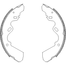 Комлект тормозных накладок WOKING Z4337.00