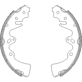 Комлект тормозных накладок WOKING Z4348.00