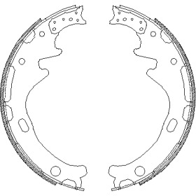Комлект тормозных накладок WOKING Z4358.00
