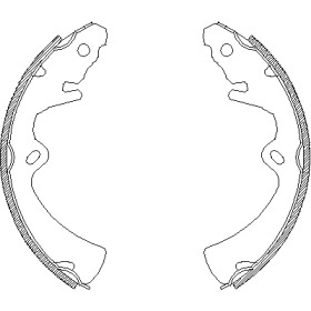 Комлект тормозных накладок WOKING Z4363.00
