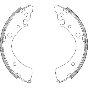 Комлект тормозных накладок WOKING Z4367.00