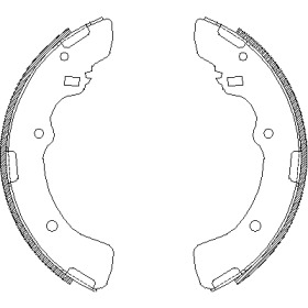 Комлект тормозных накладок WOKING Z4379.00