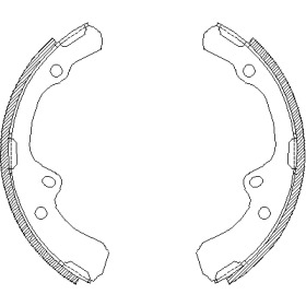 Комлект тормозных накладок WOKING Z4391.00