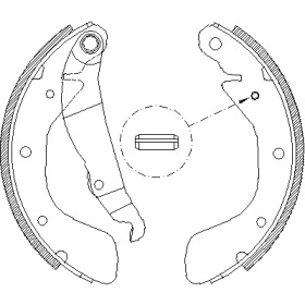 Комлект тормозных накладок WOKING Z4398.00