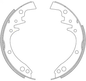 Комлект тормозных накладок WOKING Z4413.00