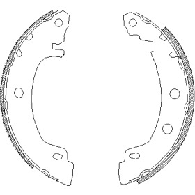 Комлект тормозных накладок WOKING Z4416.00