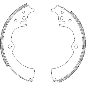 Комлект тормозных накладок WOKING Z4418.00
