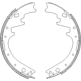 Комлект тормозных накладок WOKING Z4420.00