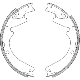 Комлект тормозных накладок WOKING Z4424.00
