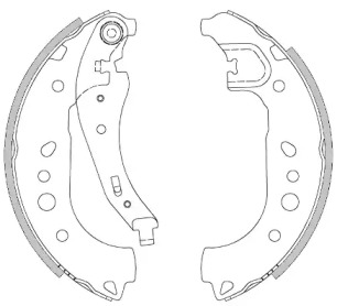 Комлект тормозных накладок WOKING Z4443.00