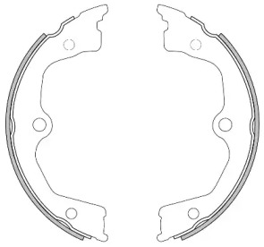 Комлект тормозных накладок WOKING Z4626.00