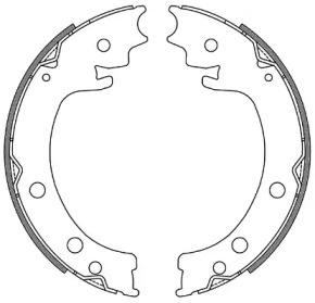 Комлект тормозных накладок WOKING Z4629.00