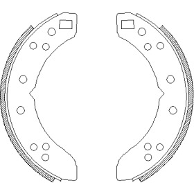 Комлект тормозных накладок WOKING Z4635.00