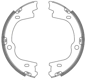 Комлект тормозных накладок WOKING Z4673.00