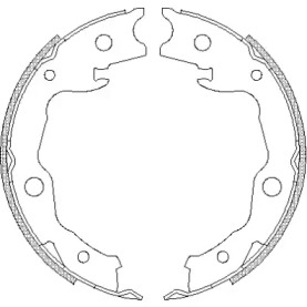 Комлект тормозных накладок WOKING Z4677.00