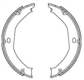 Комлект тормозных накладок WOKING Z4698.00