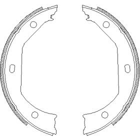 Комлект тормозных накладок WOKING Z4716.00