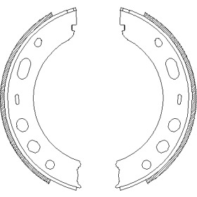 Комлект тормозных накладок WOKING Z4724.00