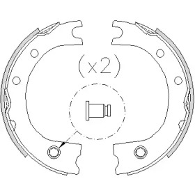 Комлект тормозных накладок WOKING Z4725.00