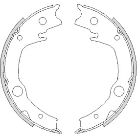 Комлект тормозных накладок WOKING Z4729.00