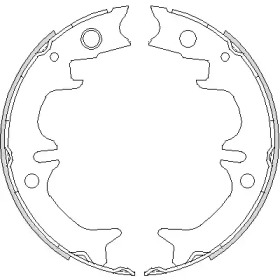 Комлект тормозных накладок WOKING Z4731.00