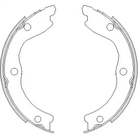 Комлект тормозных накладок WOKING Z4736.00