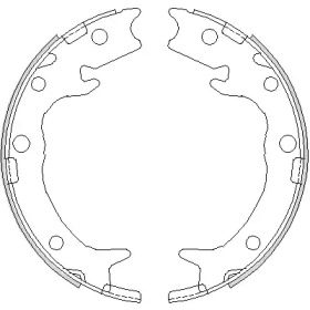 Комлект тормозных накладок WOKING Z4737.00
