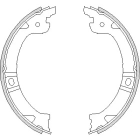 Комлект тормозных накладок WOKING Z4744.00