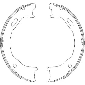 Комлект тормозных накладок WOKING Z4747.00