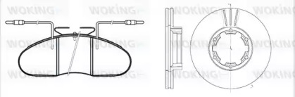 Комплект тормозов WOKING 81483.00