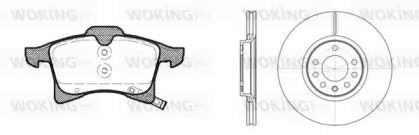 Комплект тормозов WOKING 811363.03