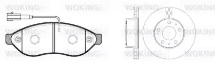Комплект тормозов WOKING 813373.00