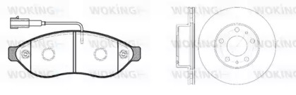 Комплект тормозов WOKING 813373.01