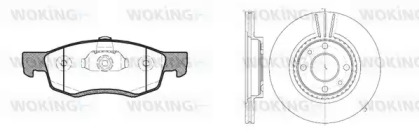 Комплект тормозов WOKING 80723.01