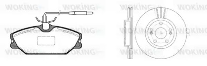 Комплект тормозов WOKING 83083.05